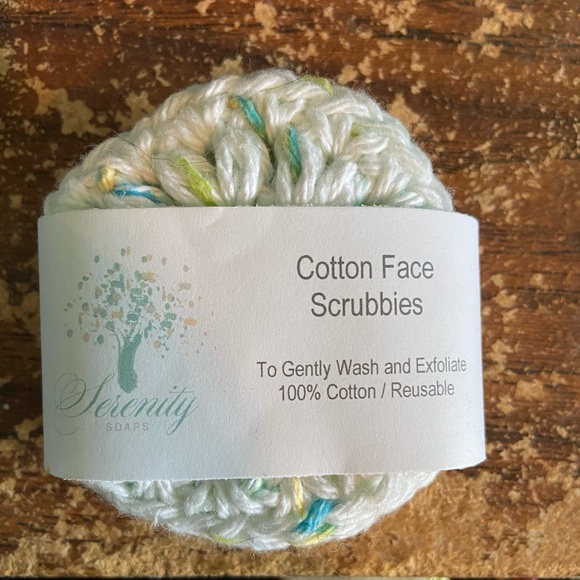 Cotton face scrubbies reusable face scrubs - Picture 1 of 3